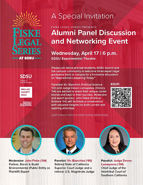 Alumni Panel Discussion and Networking Event flyer