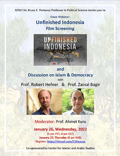 Unfinished Indonesia event flyer