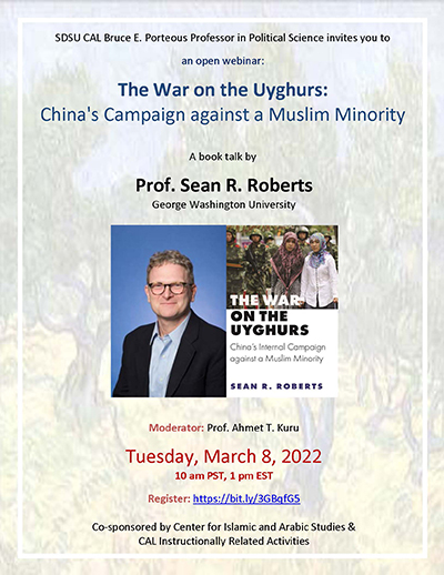 The War on the Uyghurs event flyer
