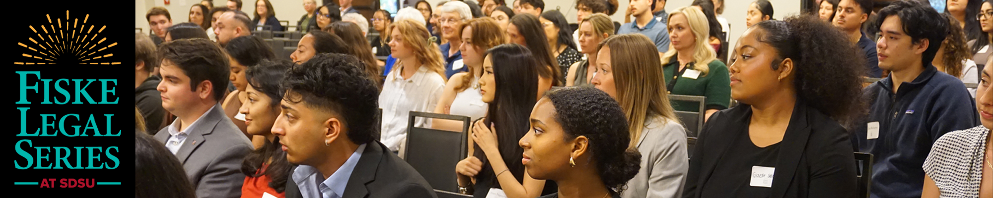 Fiske Legal Series, SDSU; students in audience